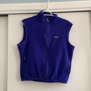 PATAGONIA MEN'S FLEECE VEST SIZE L BLUE